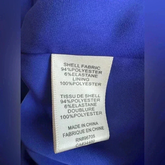 Rebecca Taylor Textured Ponte Knit Mini Dress Royal Blue Size 0 - Picture 10 of 12